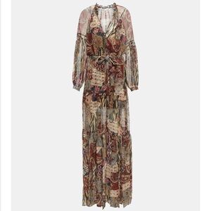 Veronica Beard, Isra Multi-Print Silk Maxi Dress, 4 $898 retail